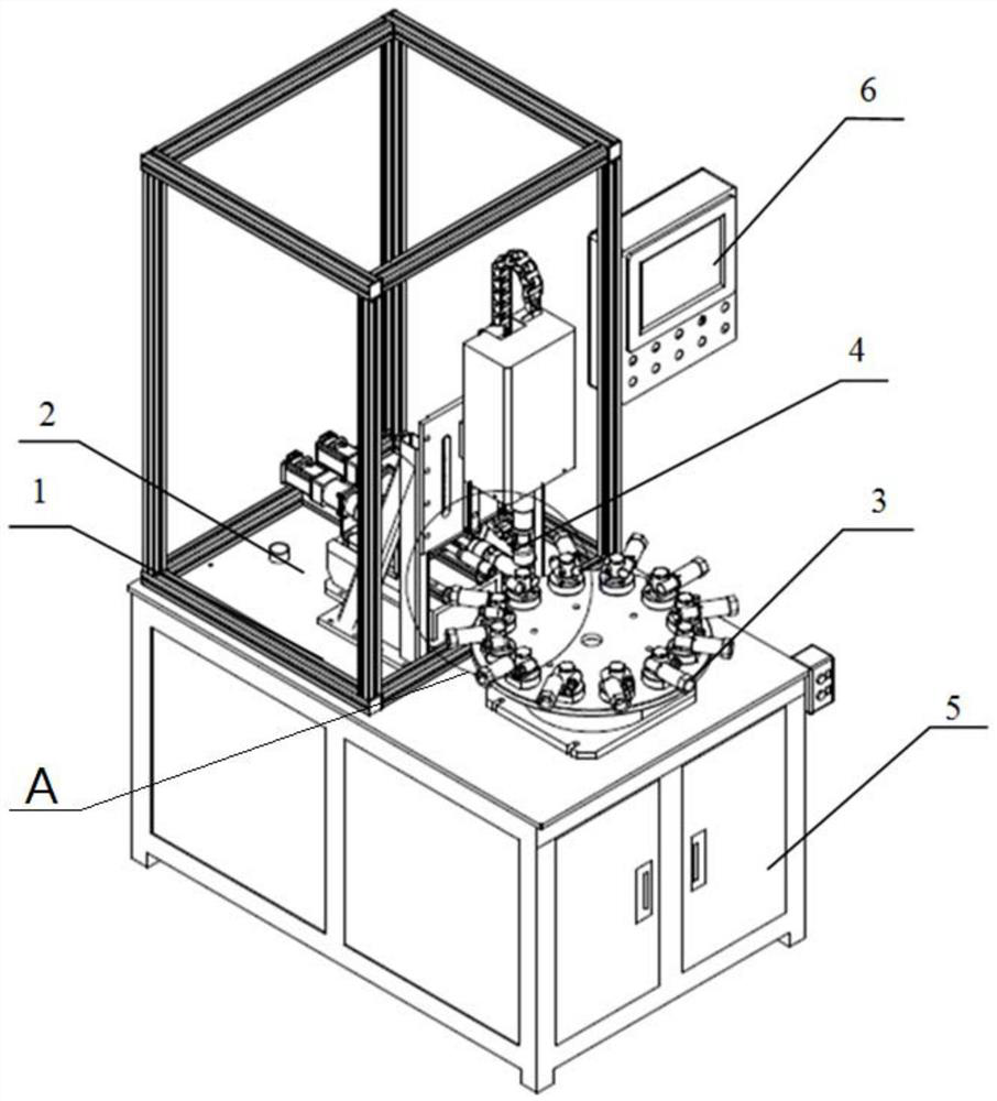 Indexing mechanism for oil pump assembly, oil pump tightening machine and oil pump assembly method