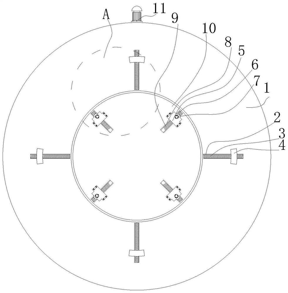 A kind of bearing ring inner surface grinding device for bearing processing and manufacturing