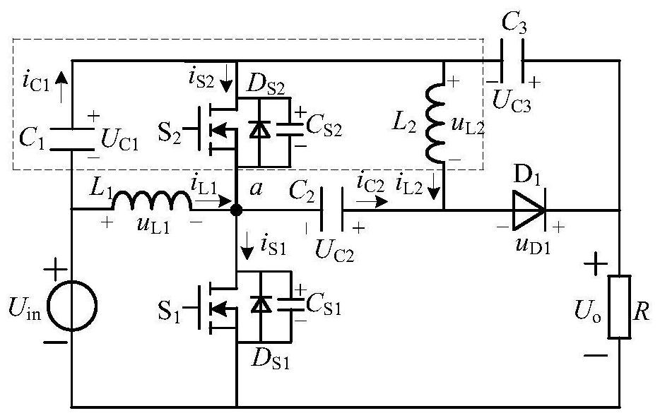 High-efficiency converter with high boost capability