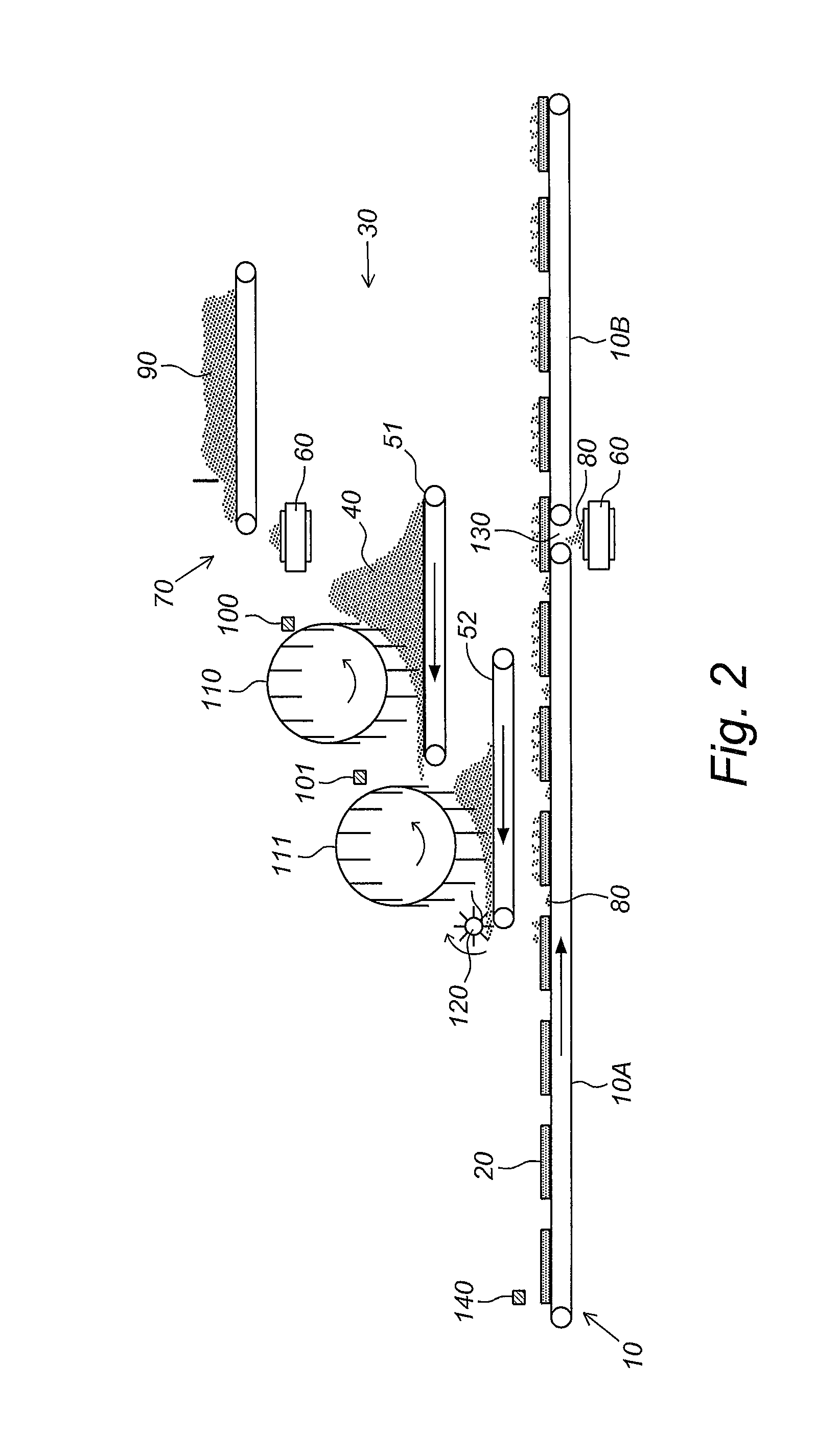 Device for providing dough products with a topping material