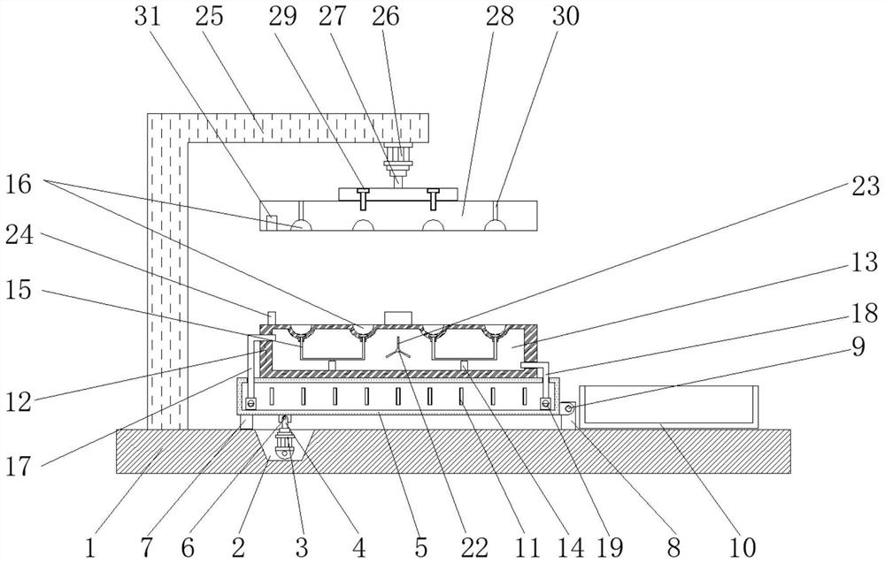 Cobalt-based and nickel-based material mold with rapid cooling function for machining mechanical sealing assembly