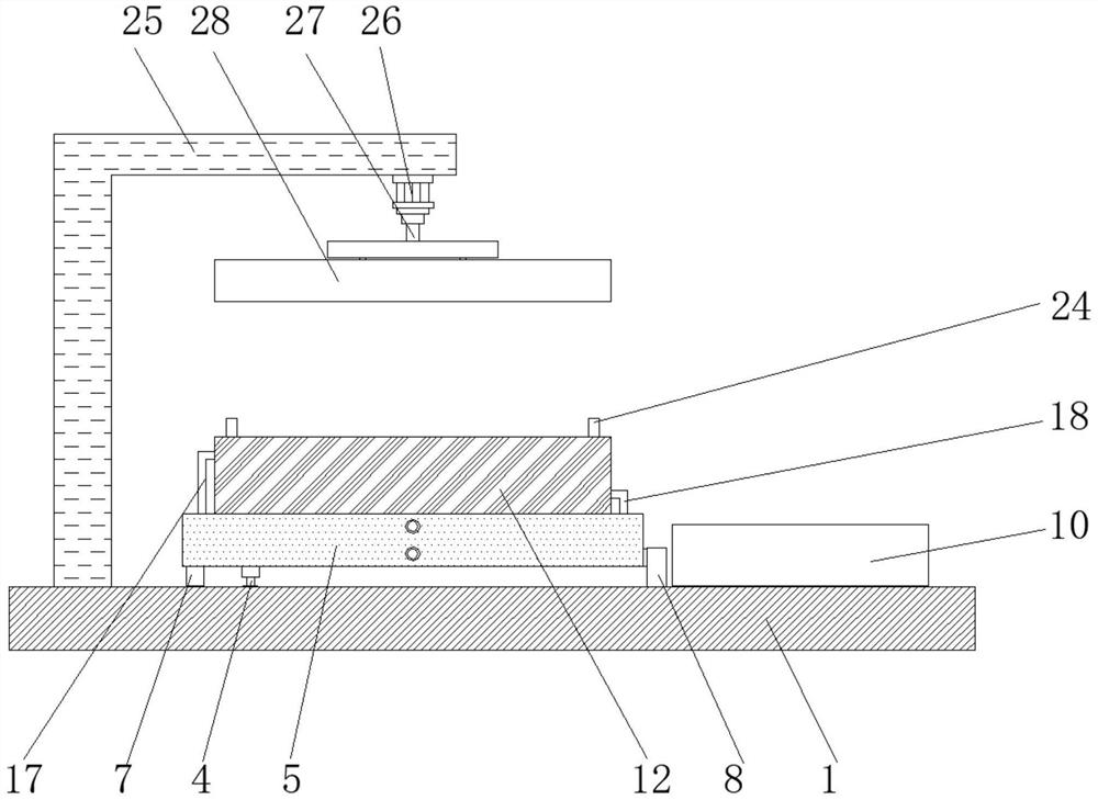 Cobalt-based and nickel-based material mold with rapid cooling function for machining mechanical sealing assembly