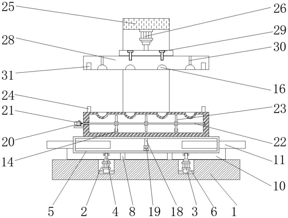 Cobalt-based and nickel-based material mold with rapid cooling function for machining mechanical sealing assembly