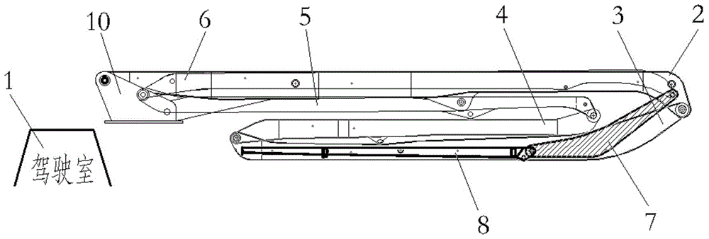 A boom device and construction machinery