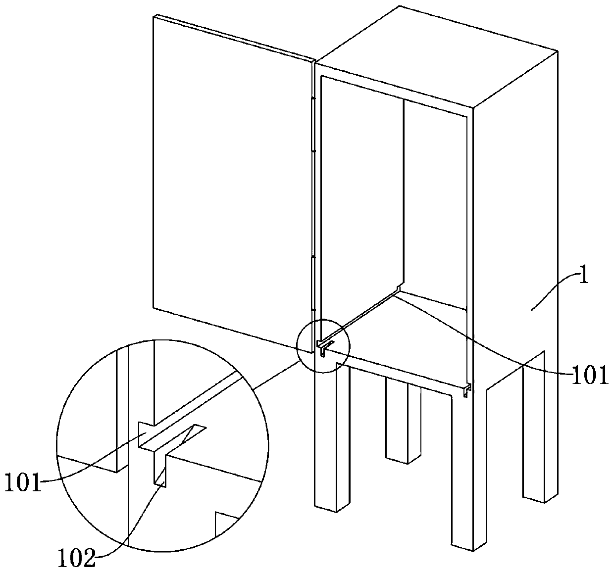 Detachable winding device used in power distribution cabinet