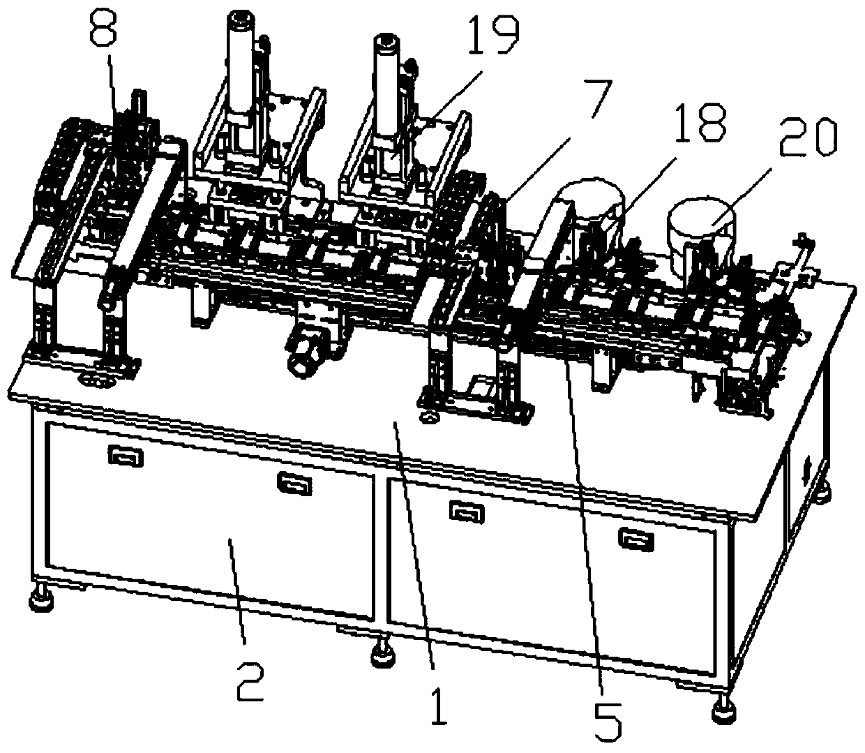 An automatic assembly riveting machine with usb interface