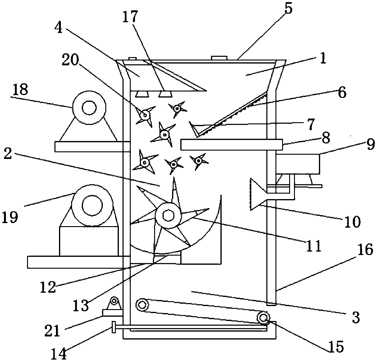 Coal mill with dustproof function for thermal power plant