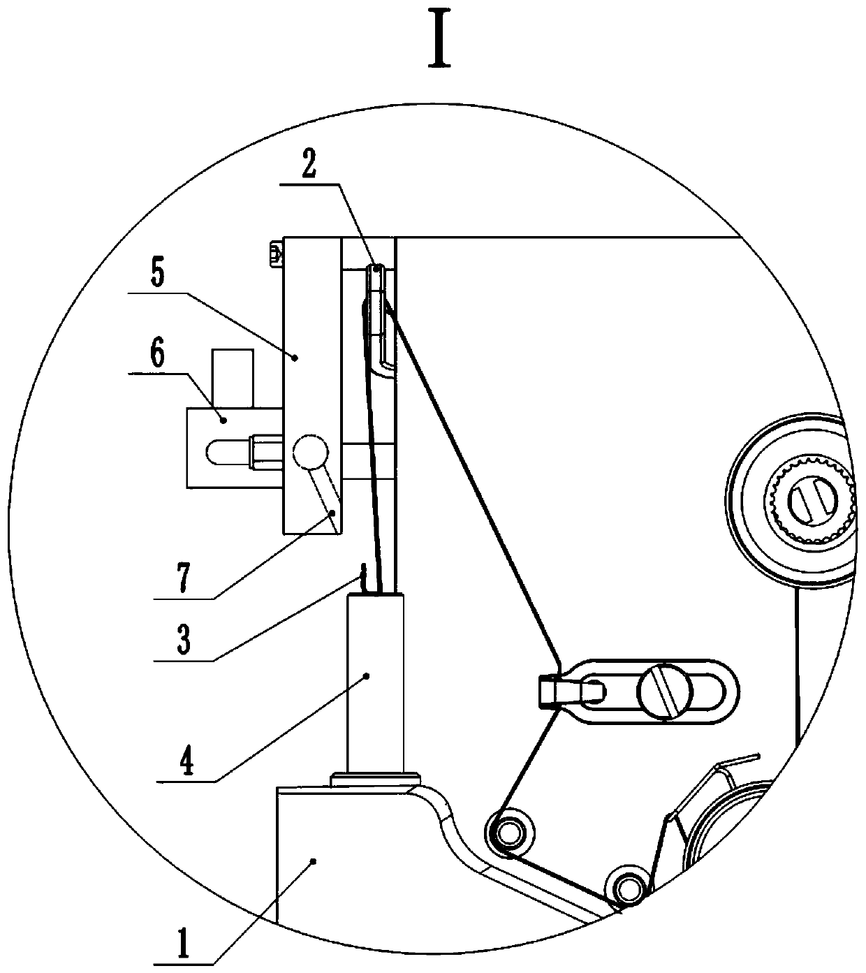 Assistant threading device applied in infinite-rotating-needle-bar sewing machine