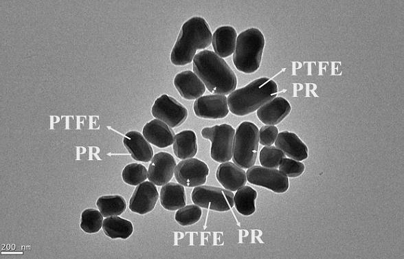A preparation method of polytetrafluoroethylene@phenolic resin core-shell composite particles