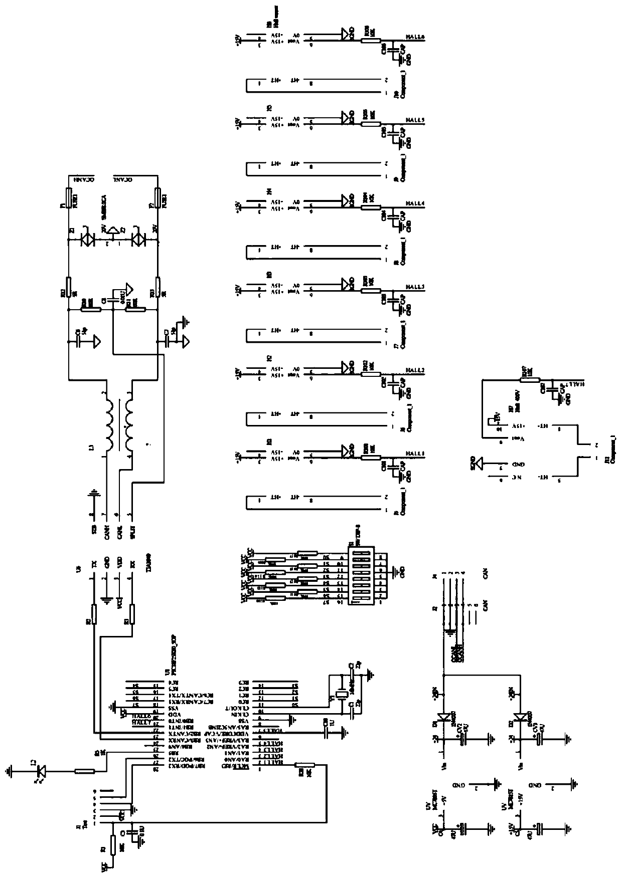 Solar photovoltaic power generation detection system and method based on Hall voltage sensor