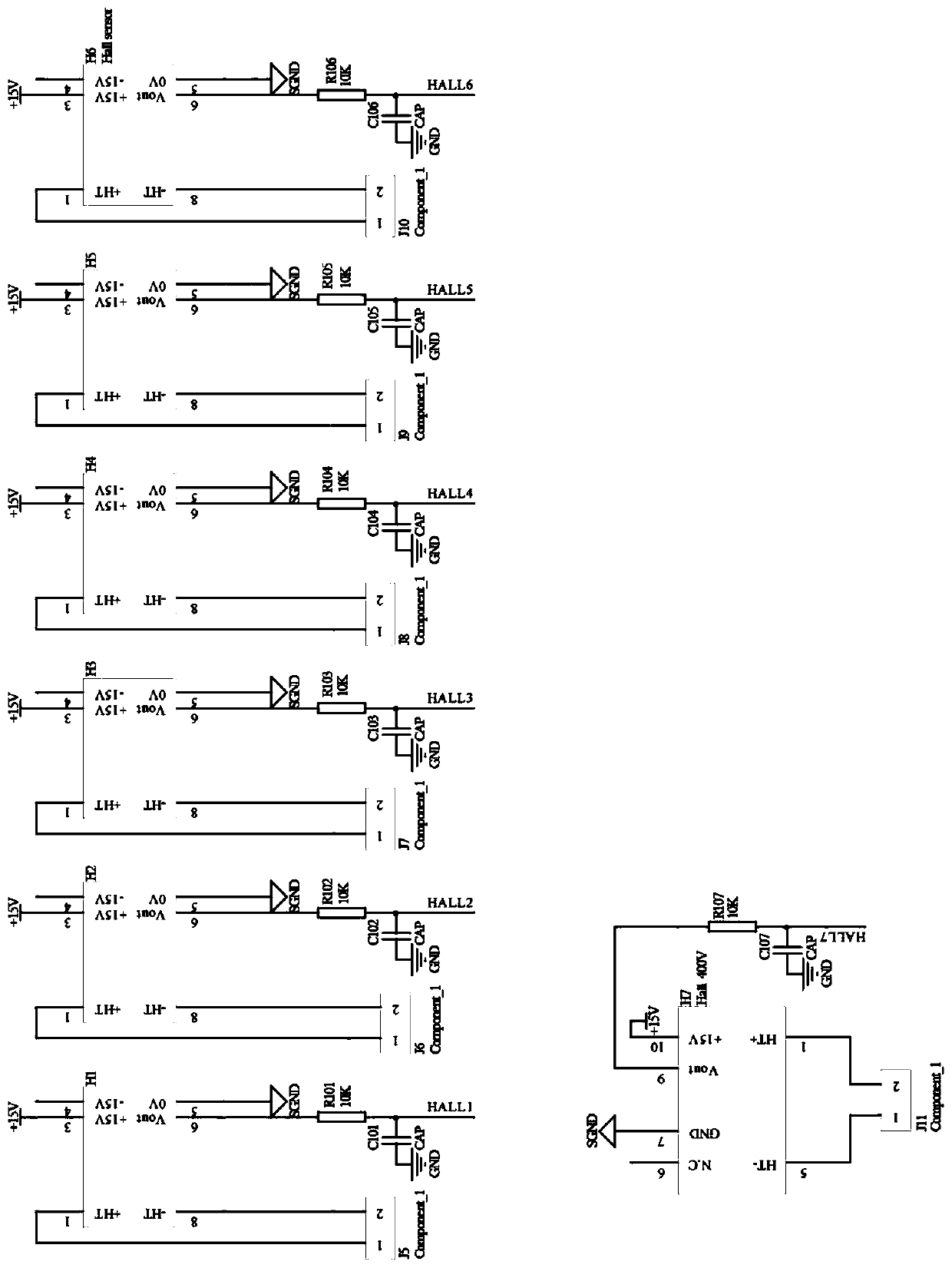 Solar photovoltaic power generation detection system and method based on Hall voltage sensor