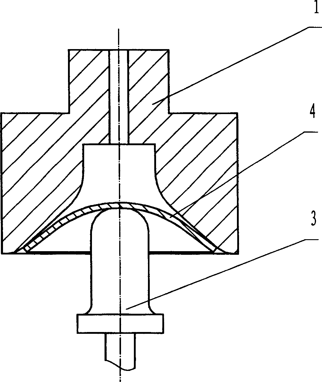 Impact forming method for hydraulic valve end shield