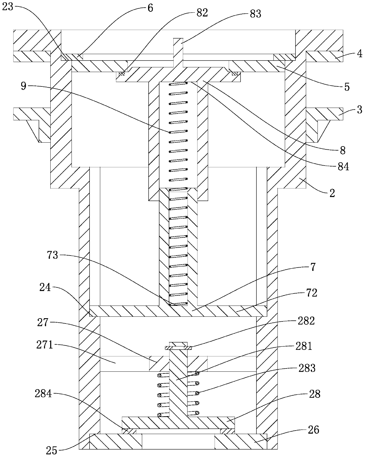 Sink drainage assembly with automatic blocking function