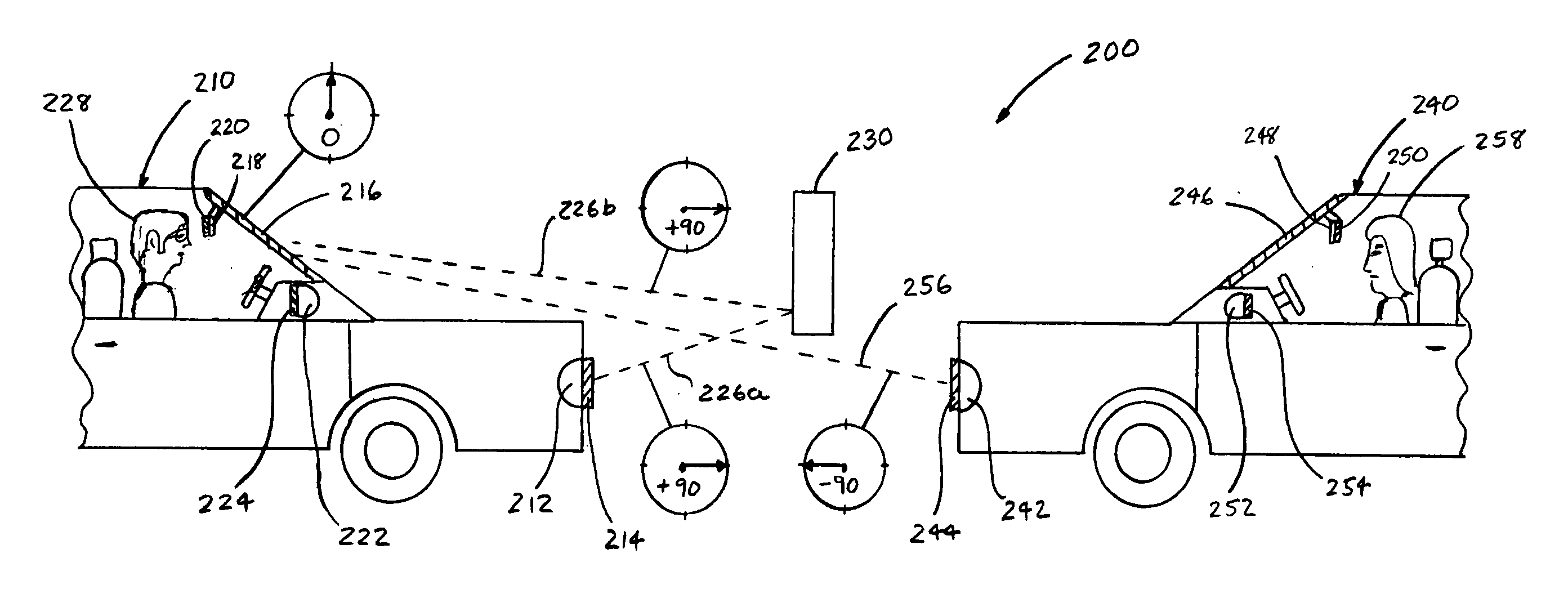 Selective light transmitting and receiving system and method