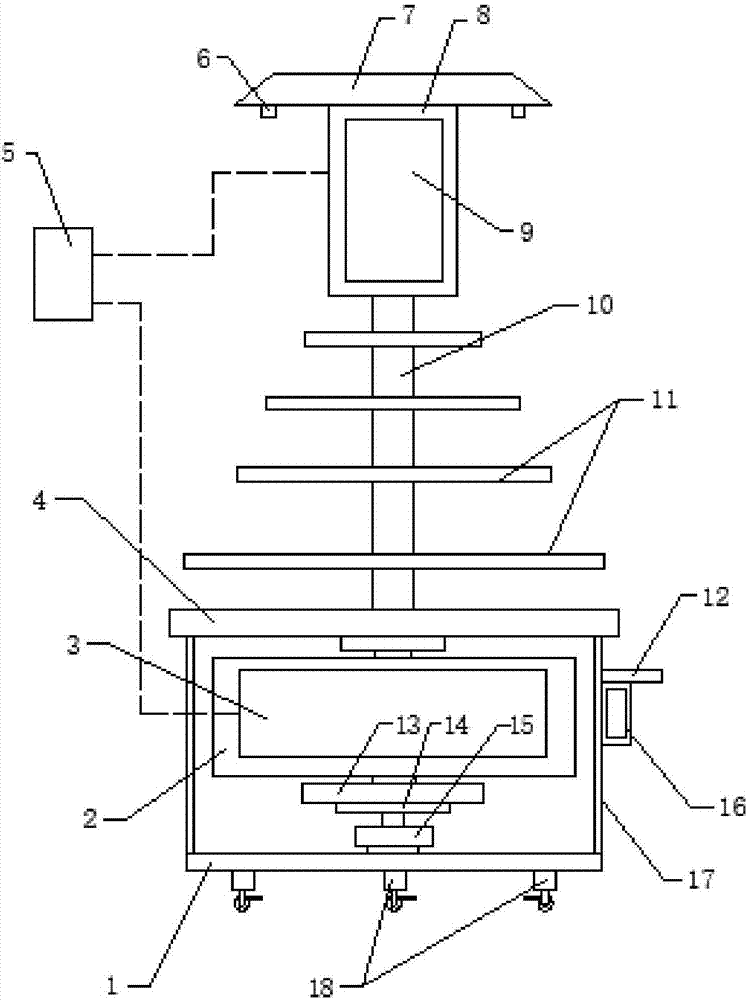 Flower exhibition stand device with display modules internally arranged