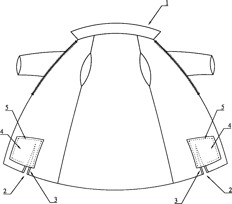 Structure of foot-protection article storage bag of raincoat