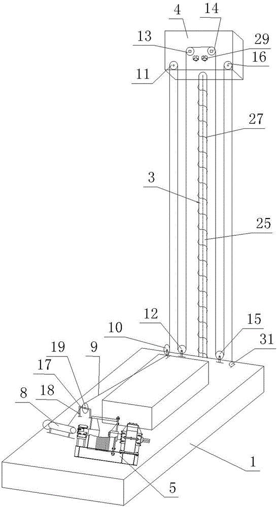 Pressurized long auger drilled pile driver and drilling method using the pile driver