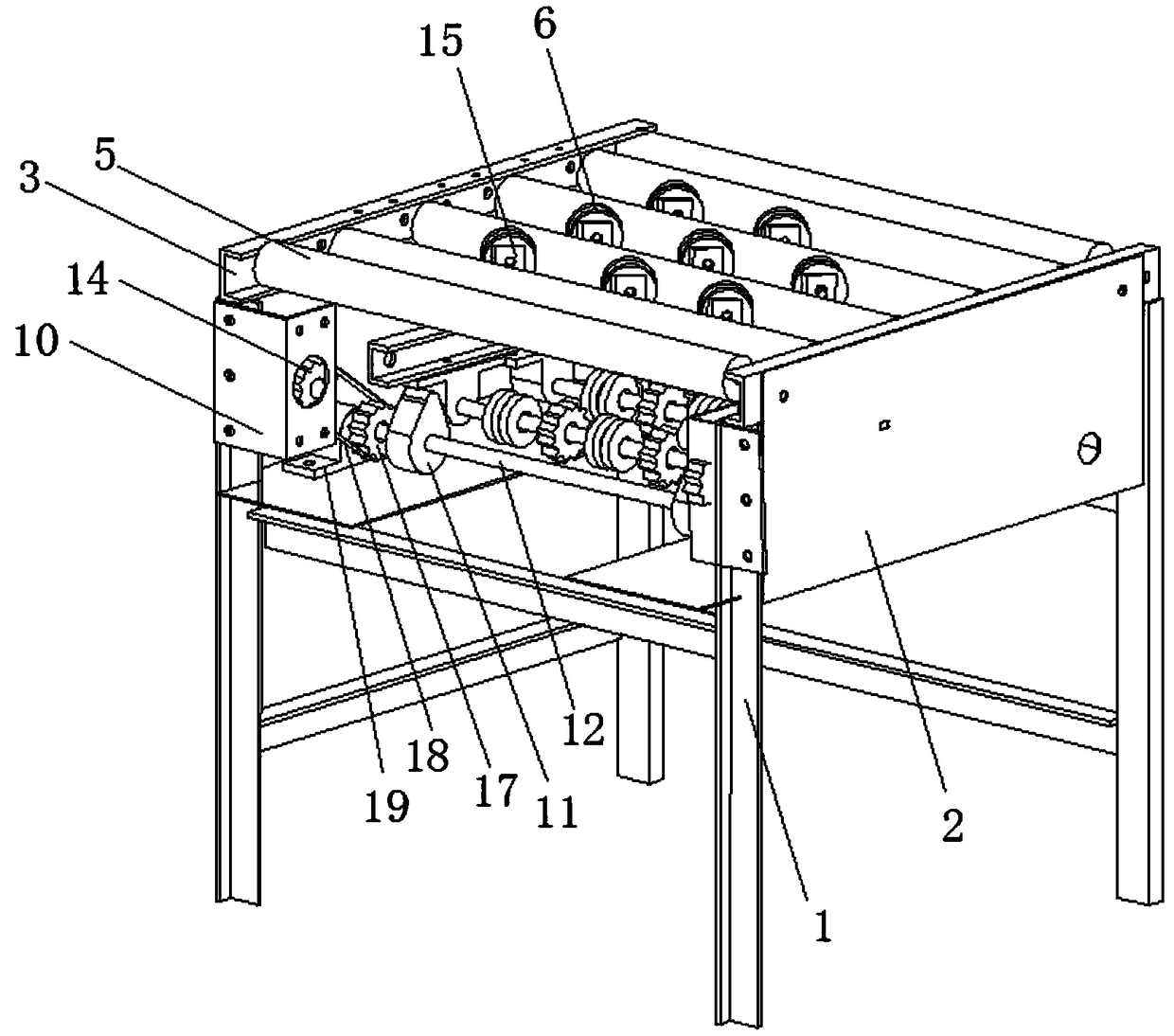 Mail automatic sorting device