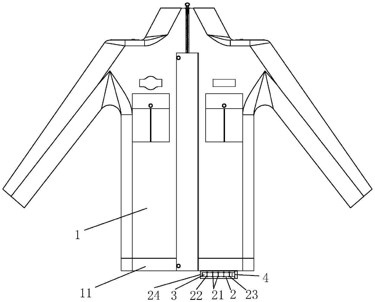 Police uniform and processing technology thereof