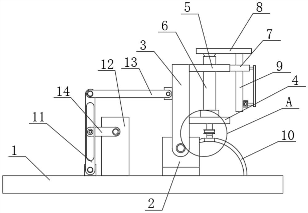 Glass test tube shaking device for detection in hematology department