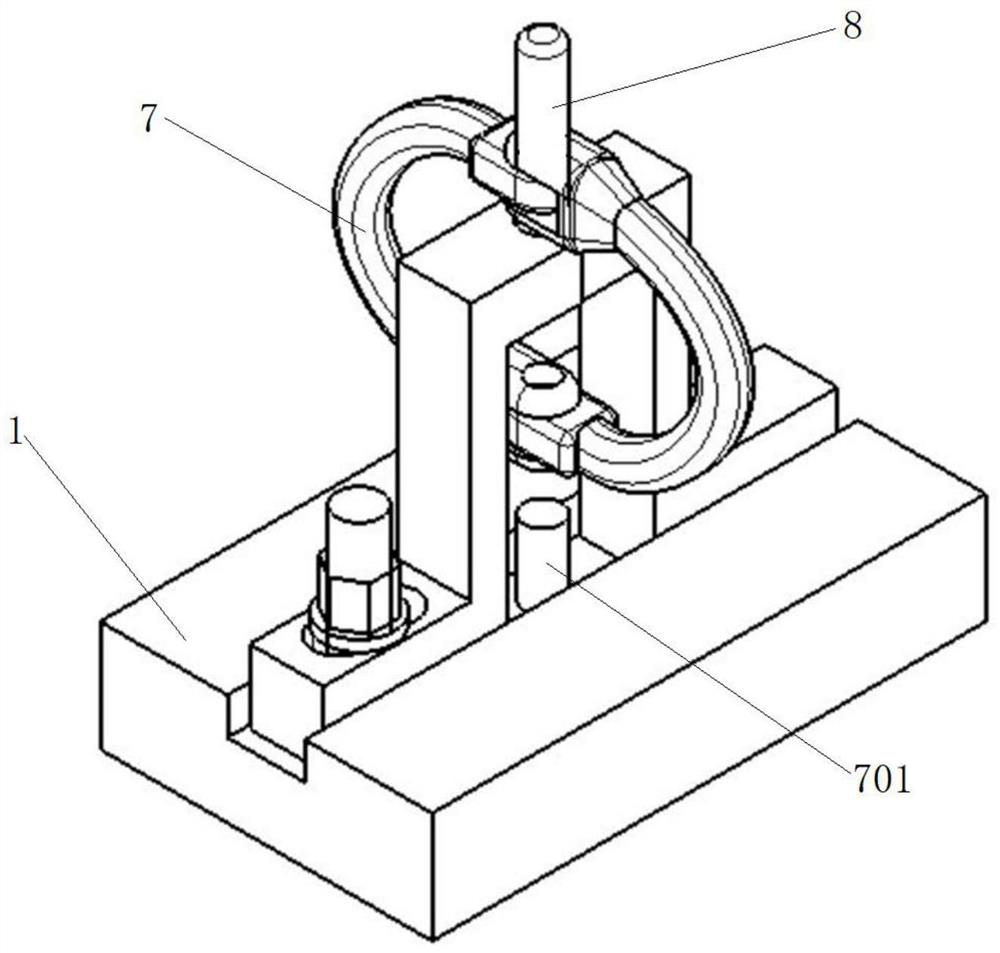 Butterfly shackle dismounting device