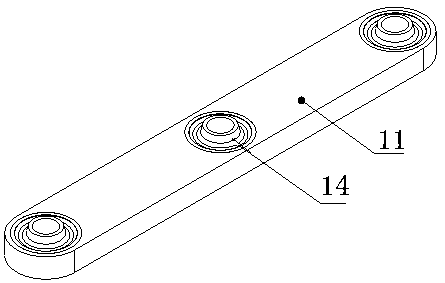 Flexible telescopic mechanism used for bridge and bridge telescopic device