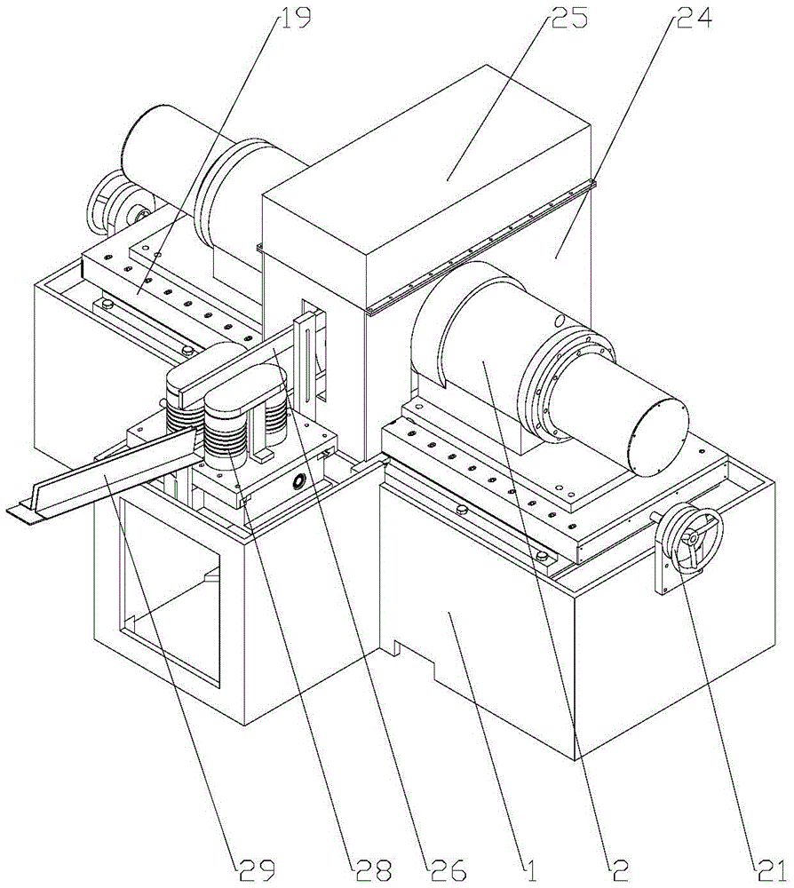 Double grinding wheel structure grinder