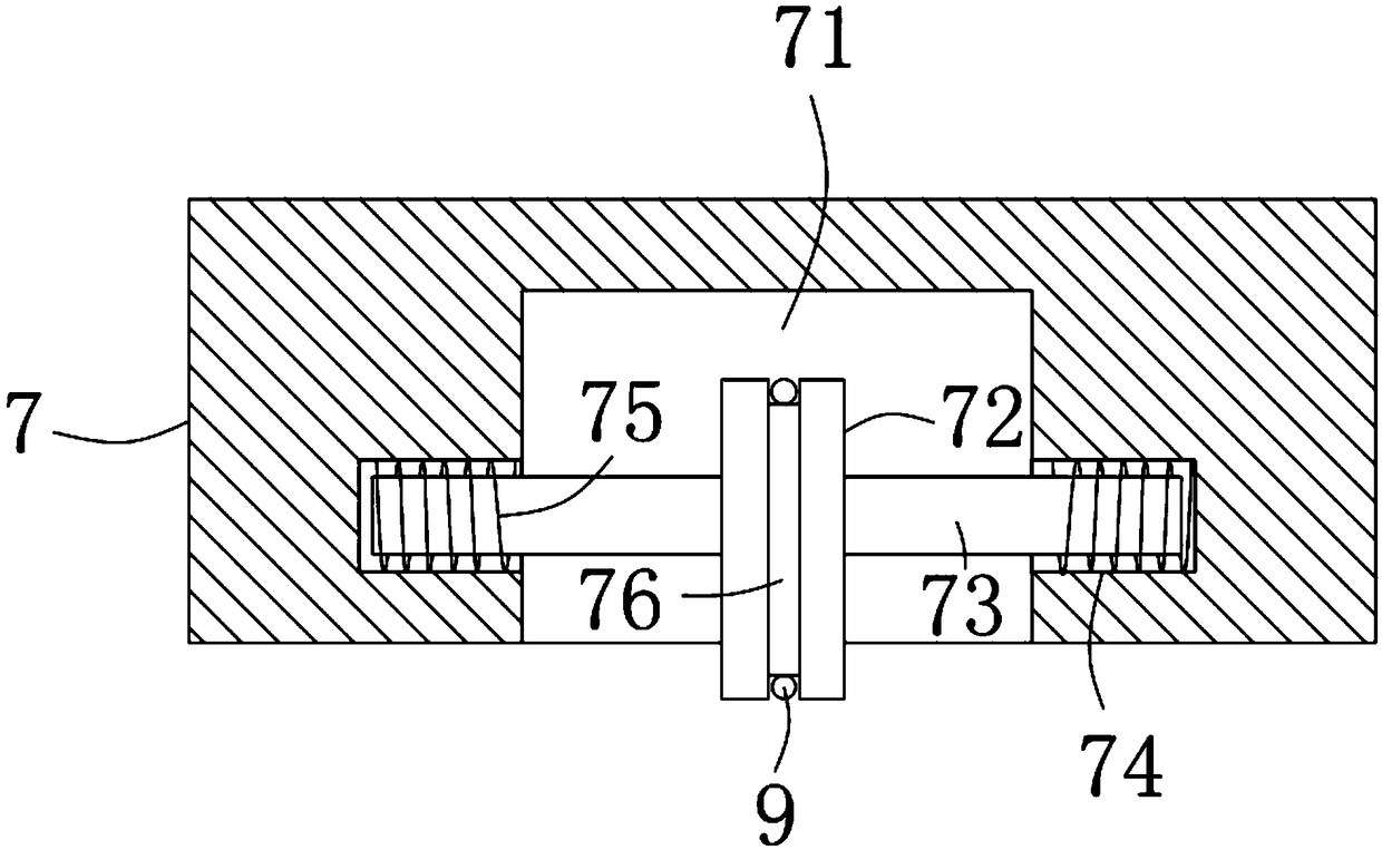 Single leg auxiliary movement medial trestle capable of controlling single movement distance