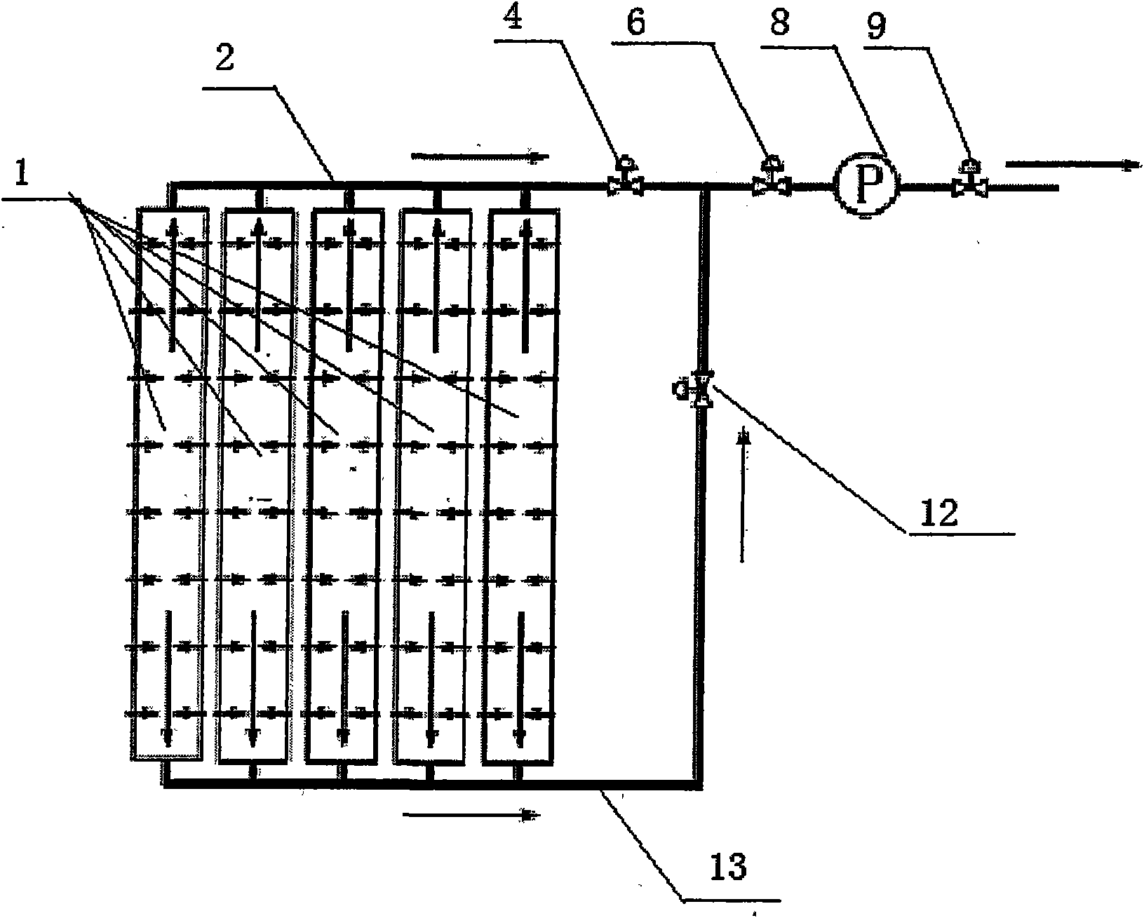 Water treatment system with bidirectional cleaning function