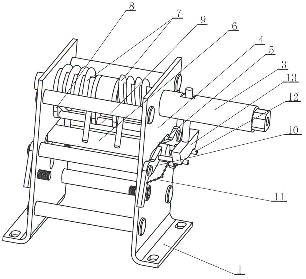 Manual operation mechanism of outdoor permanent magnetic high-voltage vacuum circuit breaker