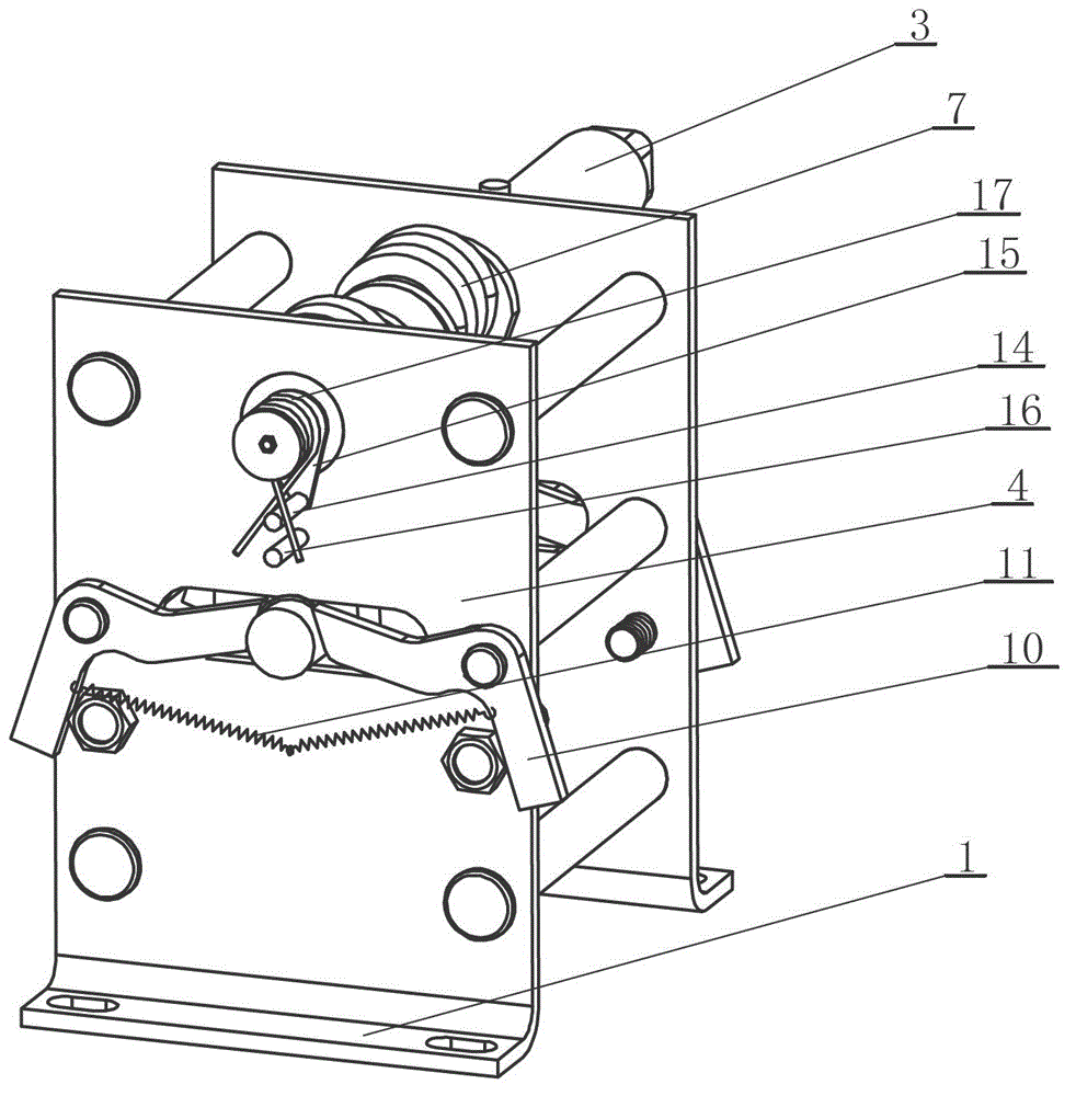 Manual operation mechanism of outdoor permanent magnetic high-voltage vacuum circuit breaker