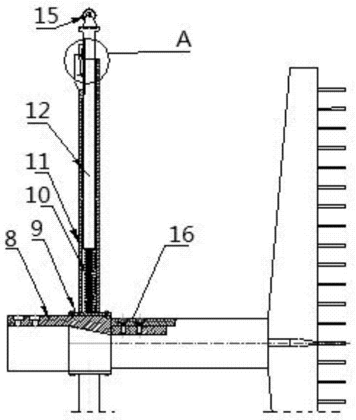 Supersonic wind tunnel velocity field calibration and measurement total pressure tube vibration suppression device