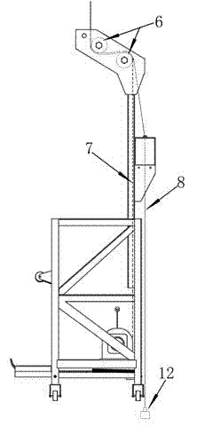 Ship working pneumatic type lifting basket