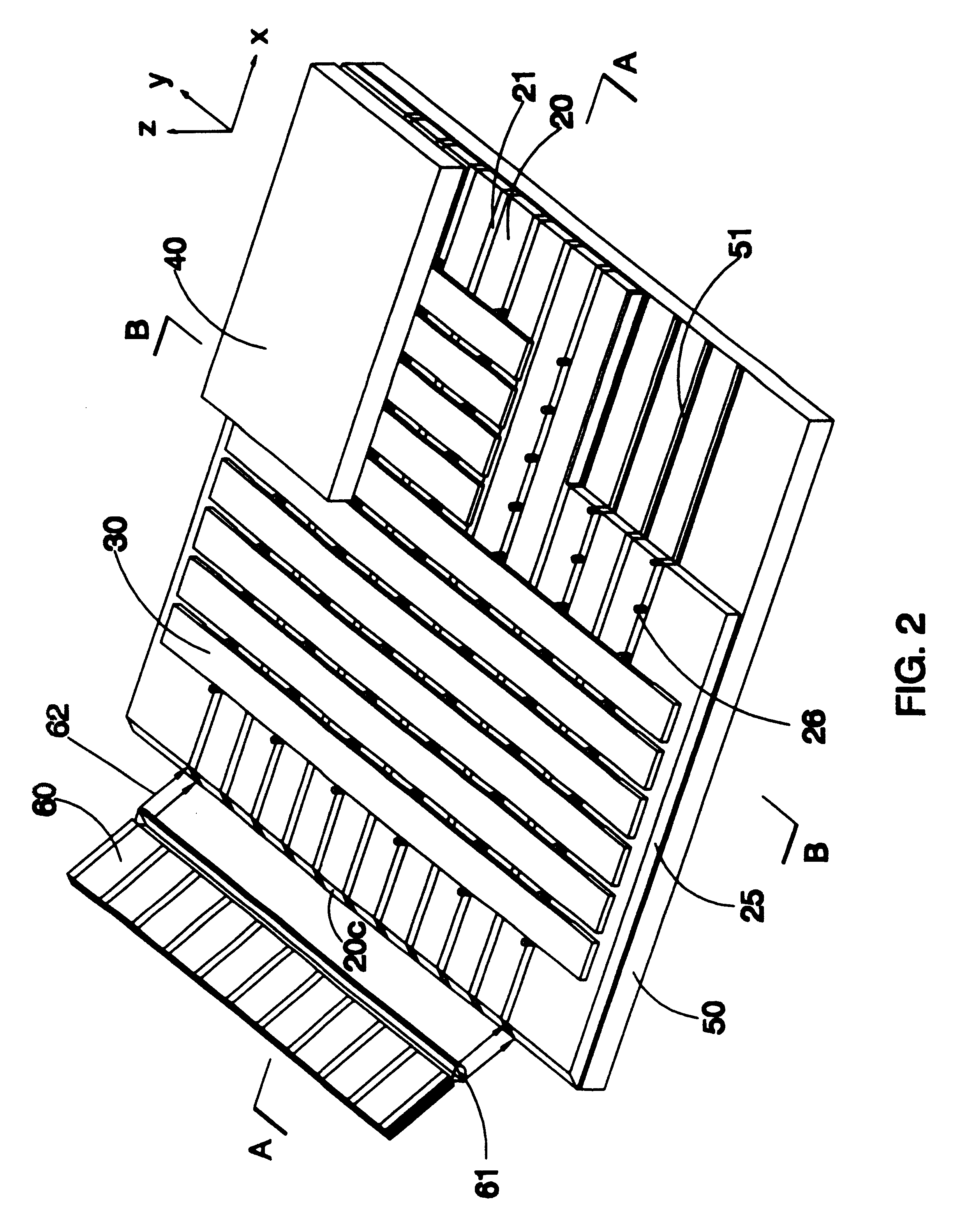 Optical device utilizing optical waveguides and mechanical light-switches