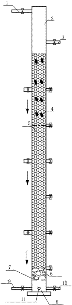 Composite filter tank for internal electrolysis and denitrification, and application thereof