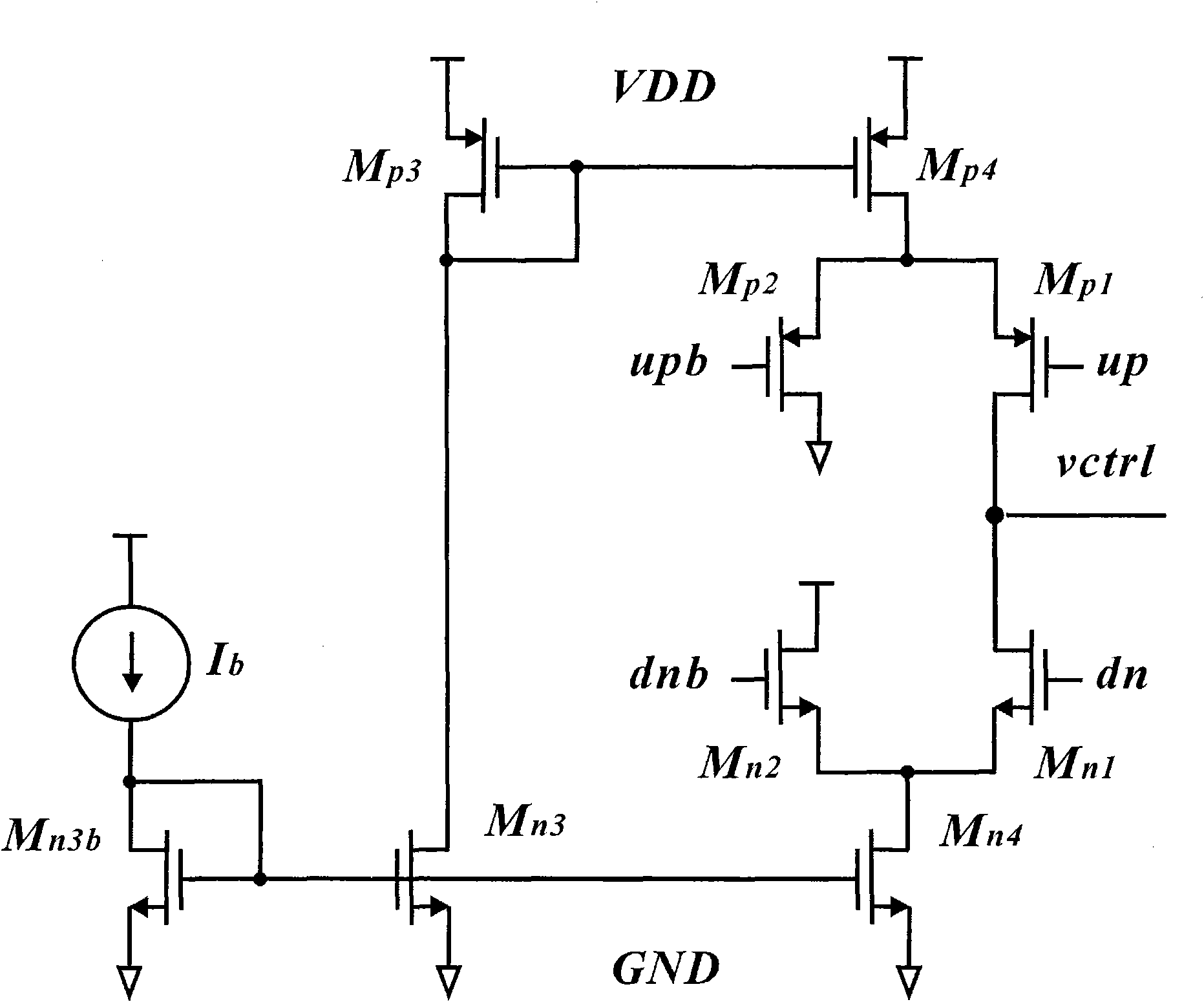 Automatic-tracking current type charge pump for phase-locking loop