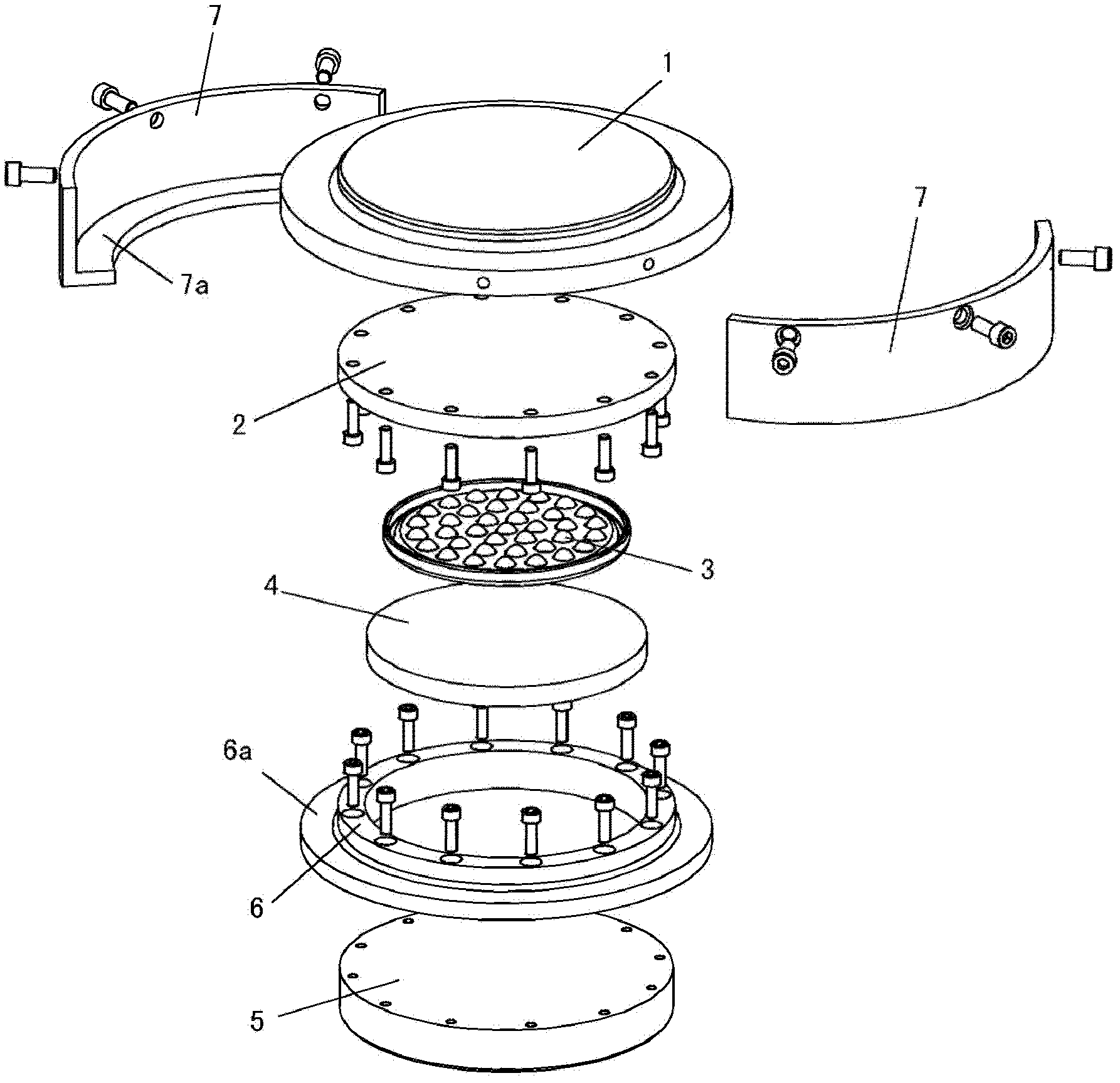Sliding filling block for accurately positioning large part