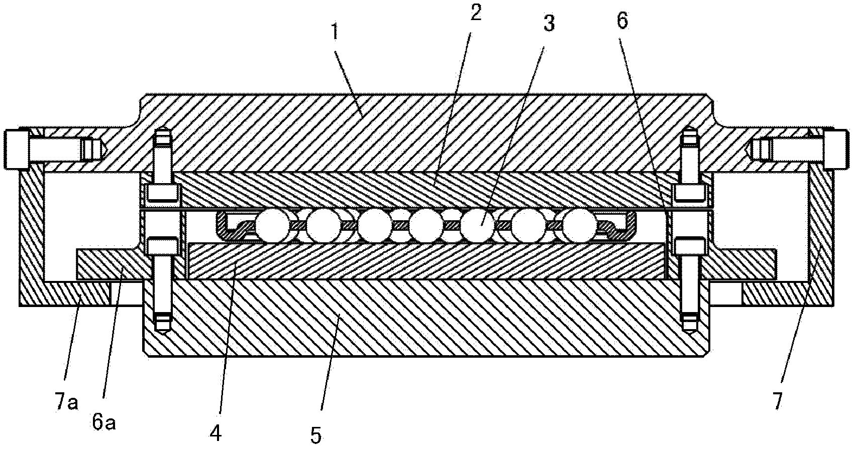 Sliding filling block for accurately positioning large part