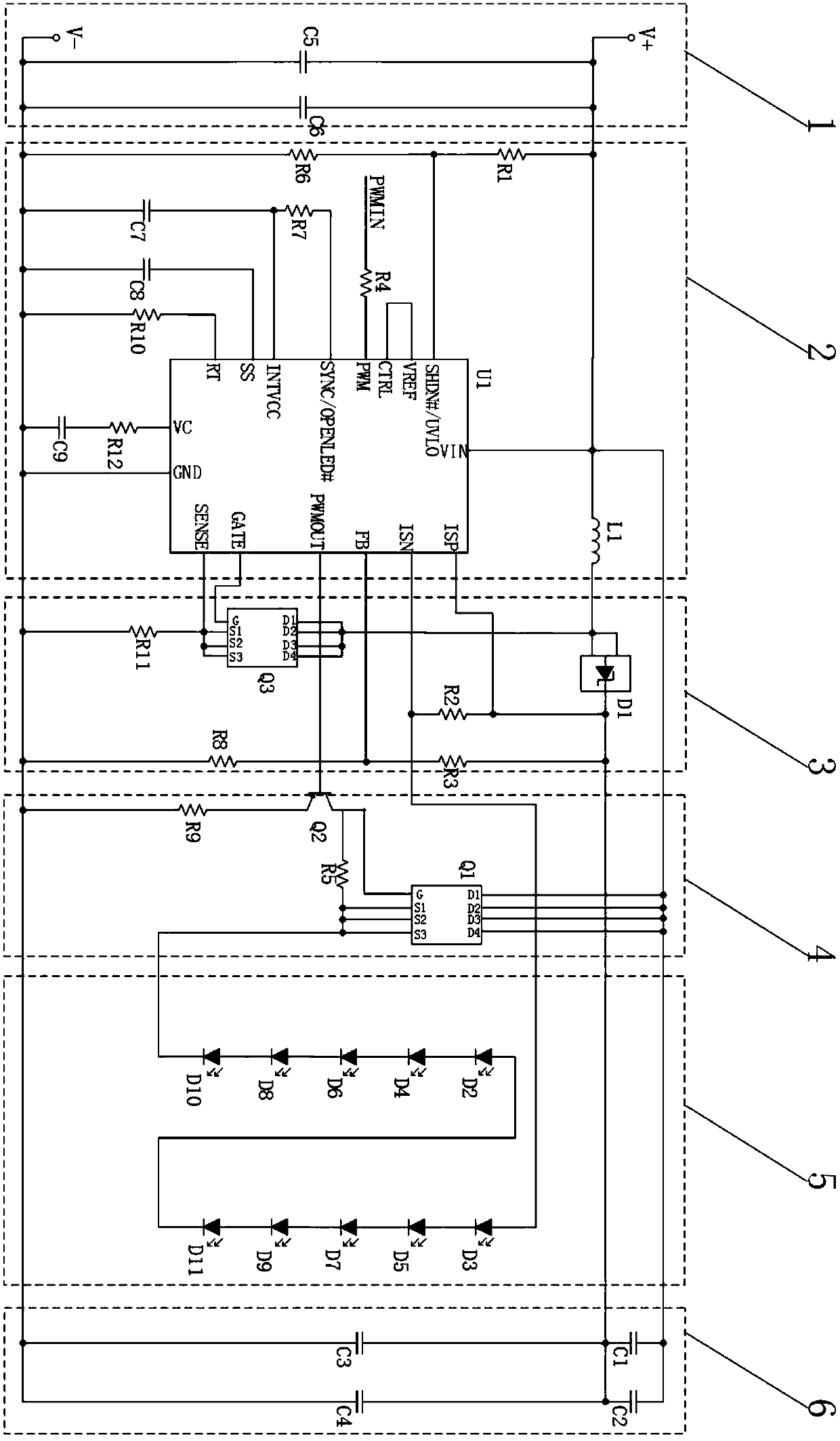 Infrared LED drive circuit and VR camera using the same