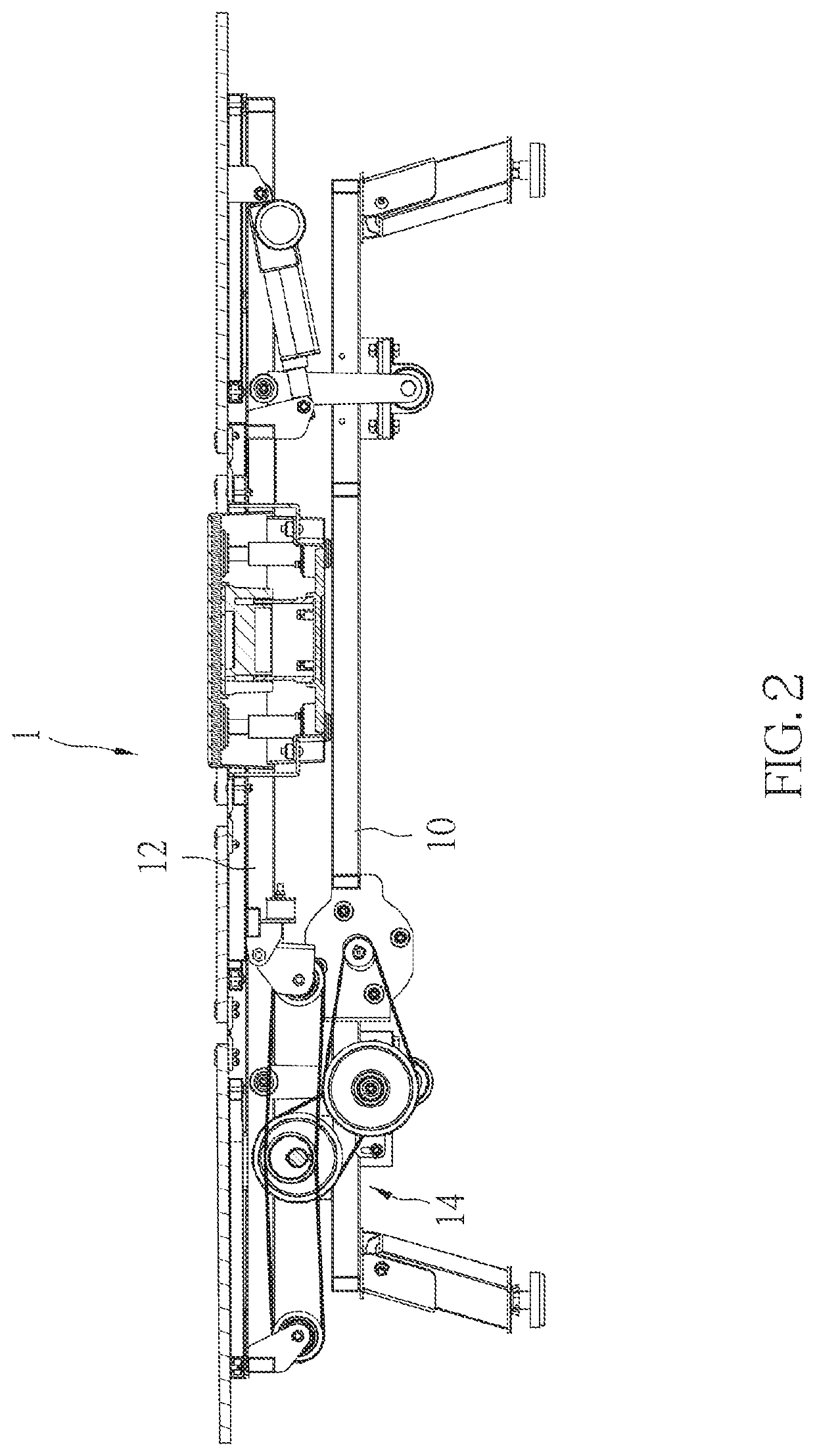 Device for producing rhythmic movement and vibrating bed having the same