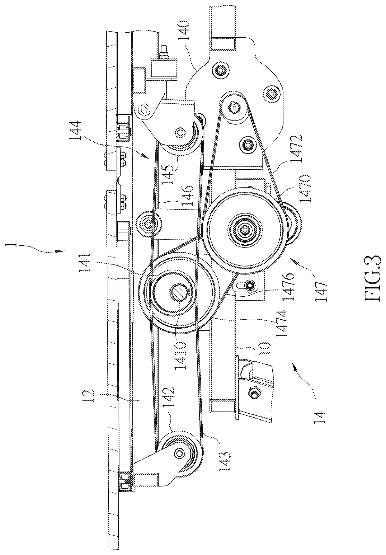 Device for producing rhythmic movement and vibrating bed having the same