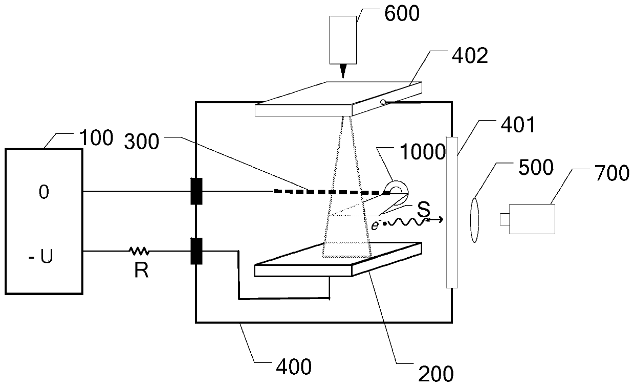 A device for monitoring product components in the plume region of a Hall thruster