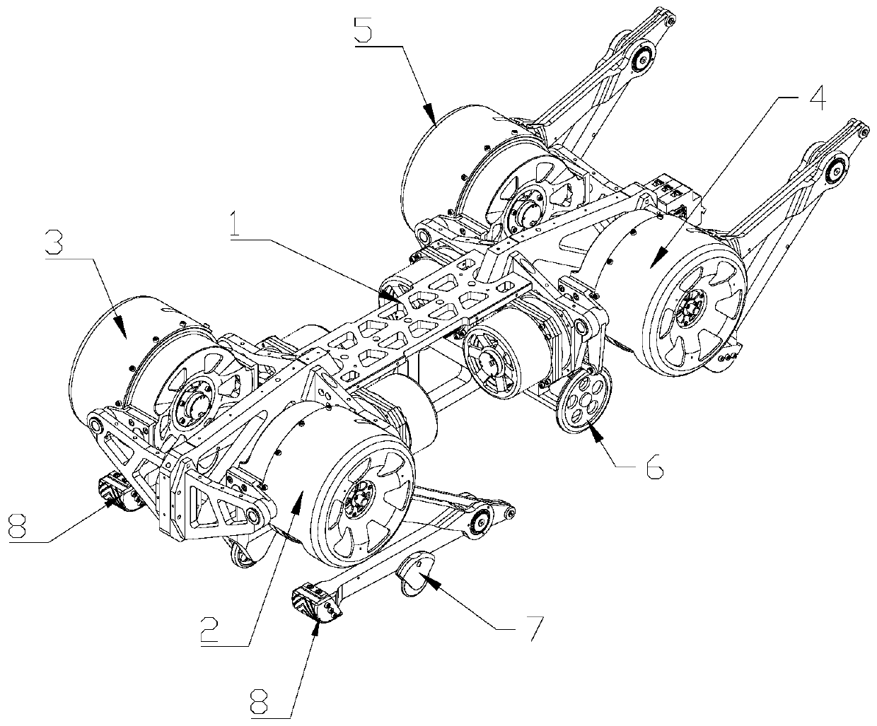 Wheel-leg combined quadruped robot