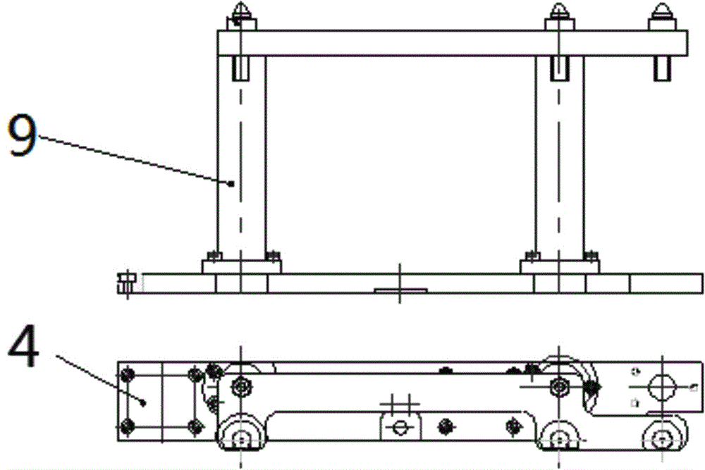 A transportation device used in the engine production process