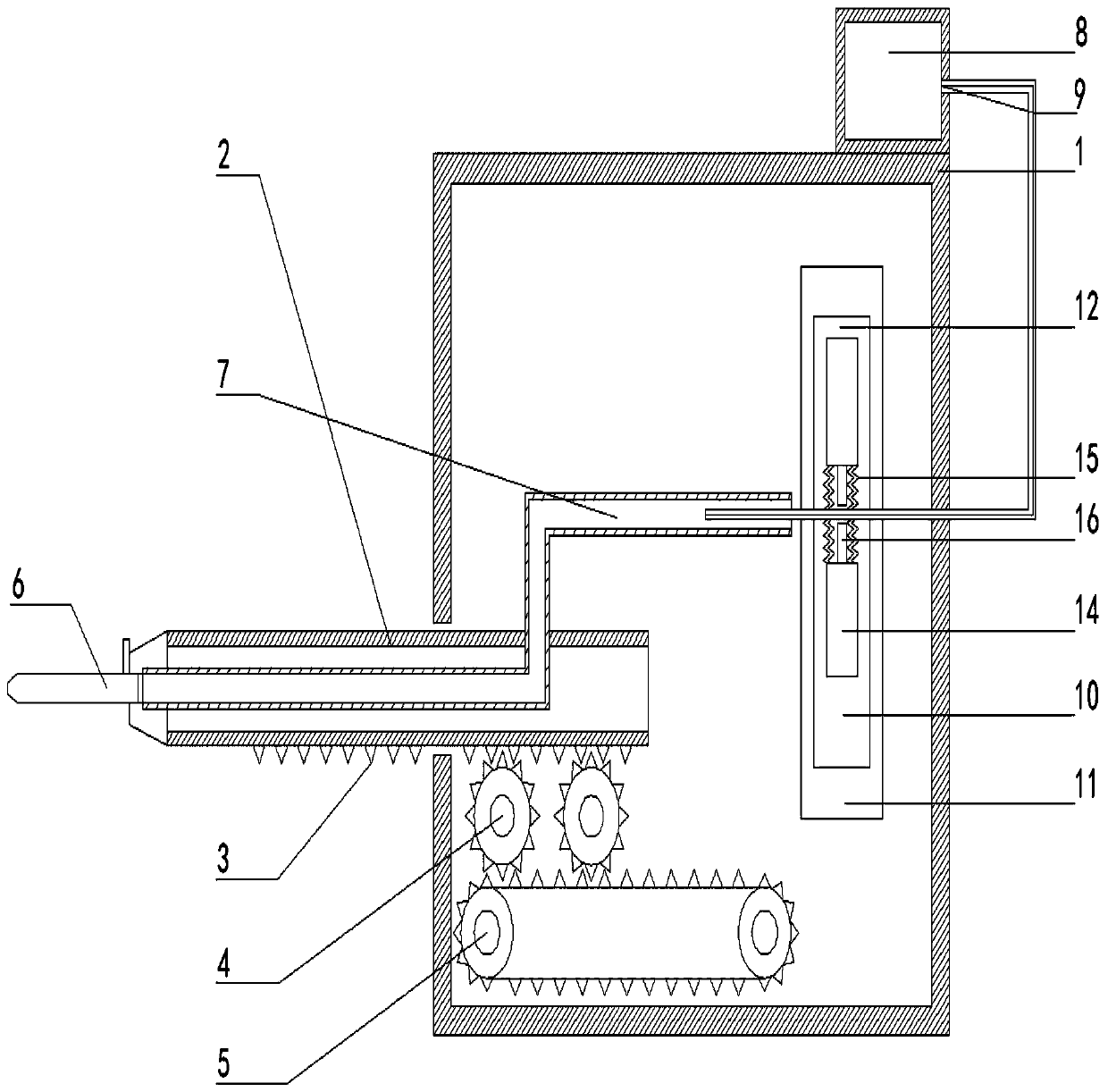 Device capable of automatically inserting needle head and ensuring no deviation of guide wire in catheter