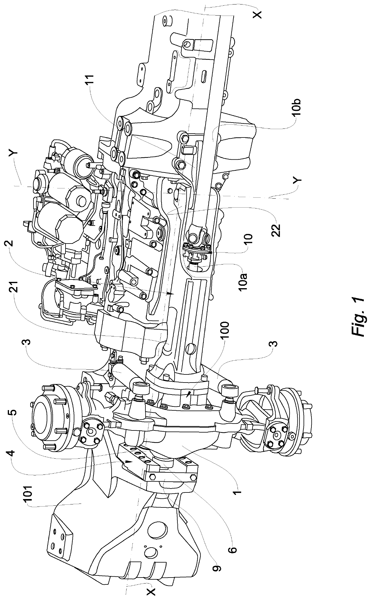 Suspension assembly for a vehicle axle