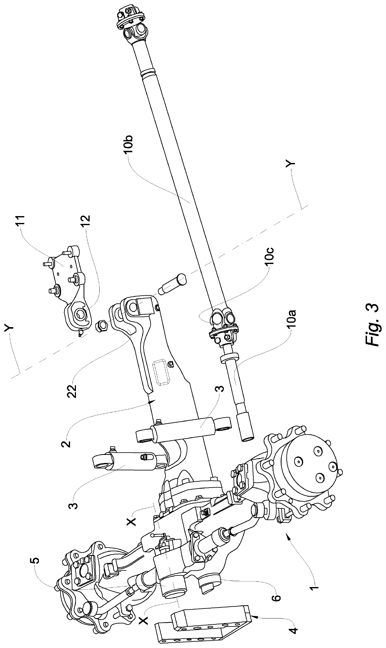 Suspension assembly for a vehicle axle