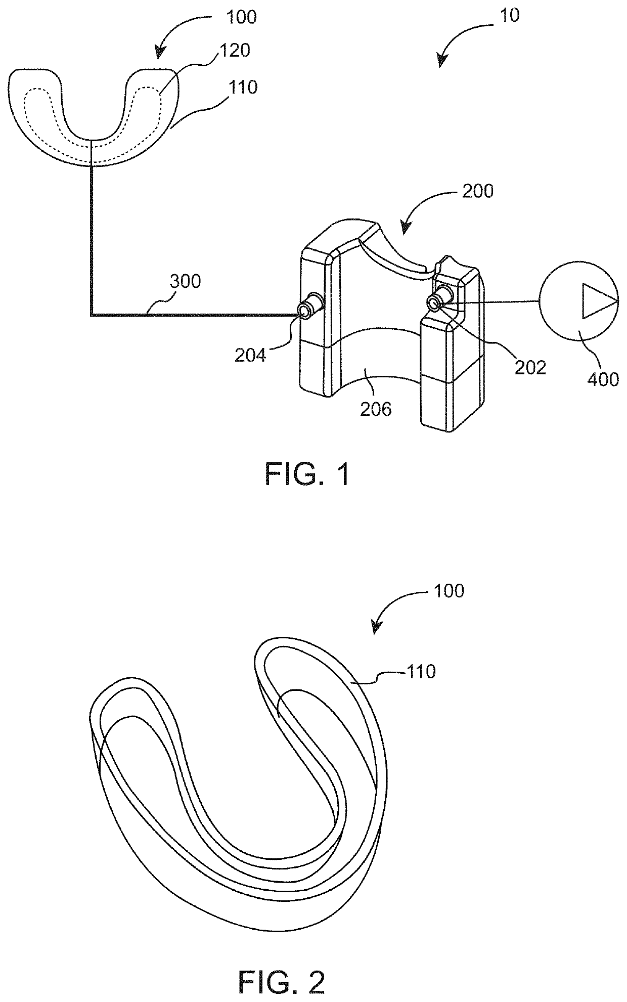 Oral care appliance and method of operating thereof