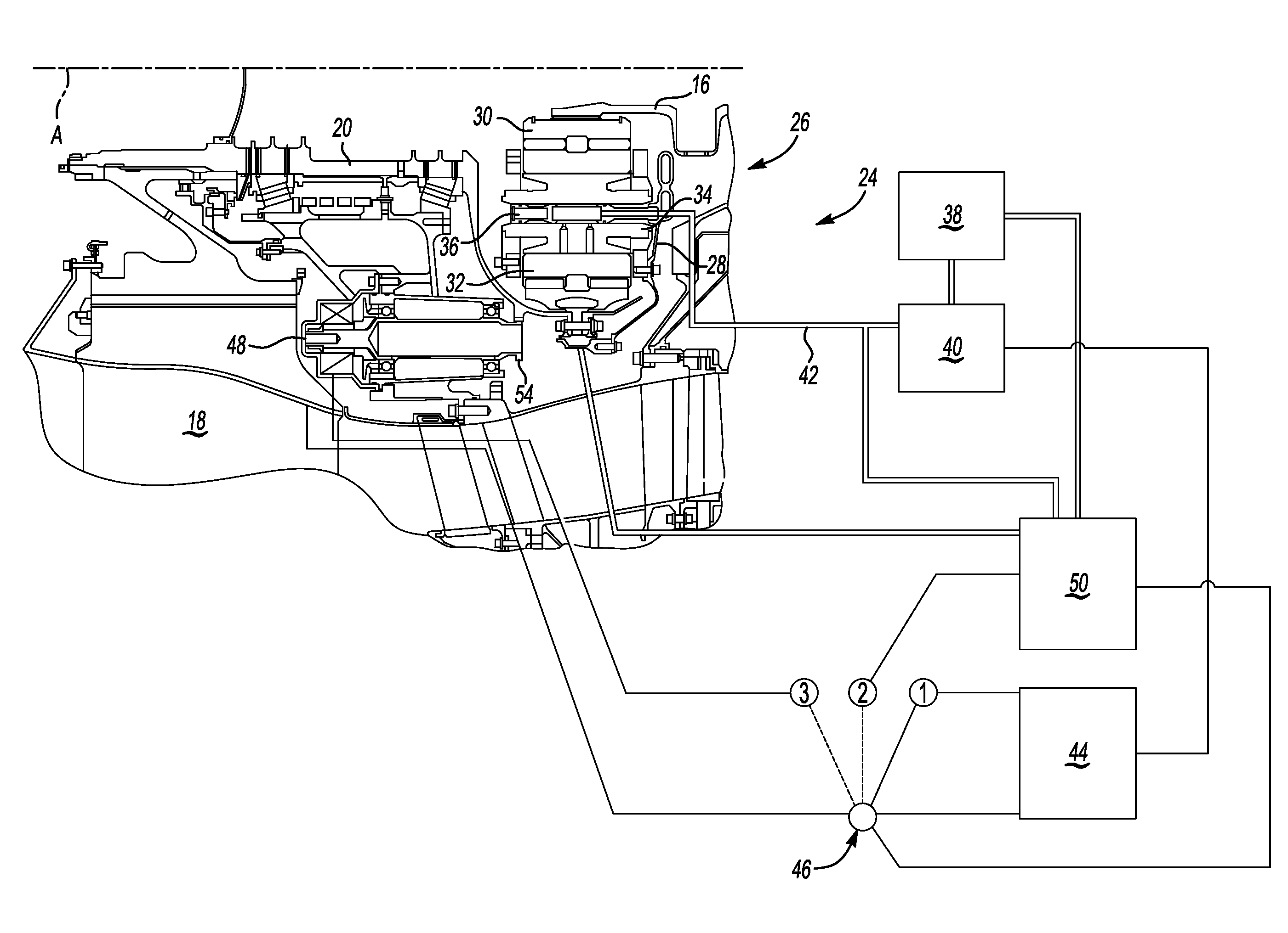 Rotor brake and windmilling lubrication system for geared turbofan engine