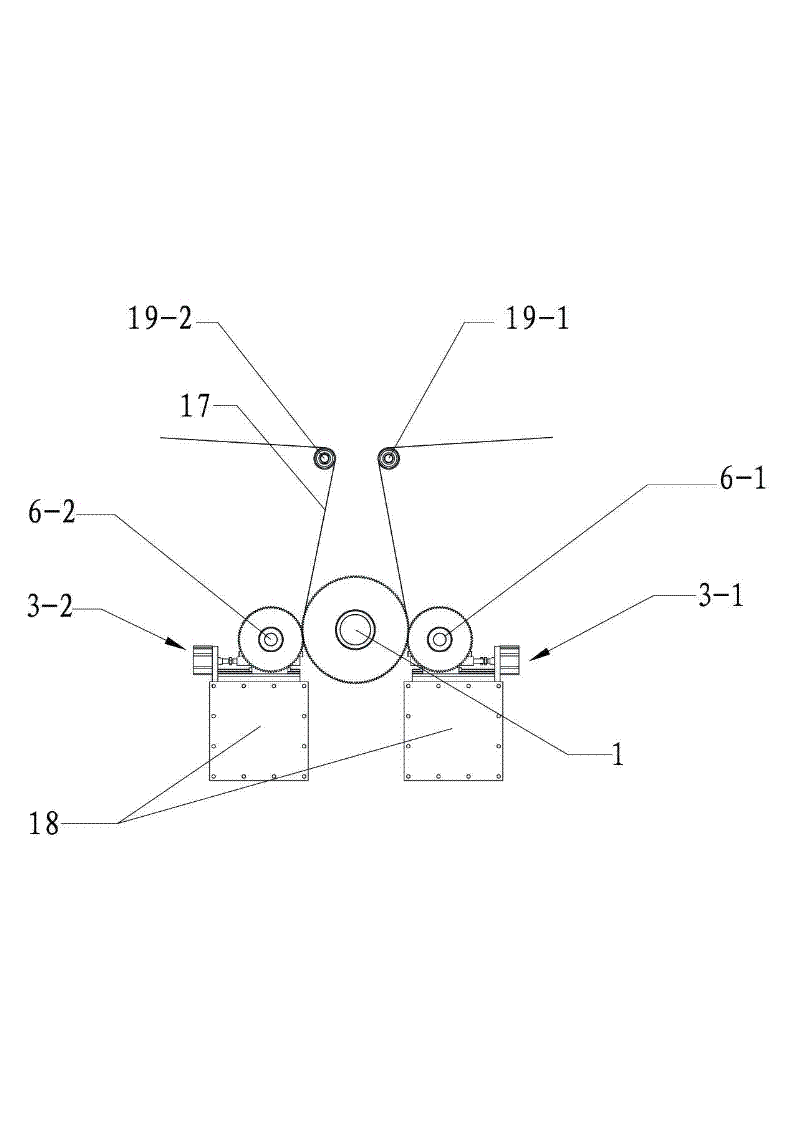 Embossing device for use on paper towel processing equipment and embossing production technology thereof